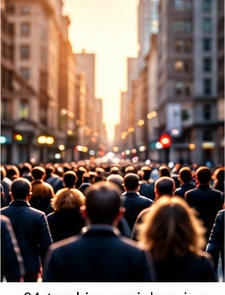 People gathered in an urban setting
