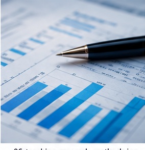 Research data and a pen