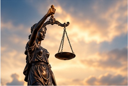 Lady Justice representing law and criminal justice