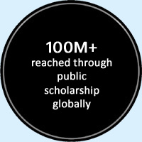 Dr. Stokes' work has reached an estimated audience of over 100M